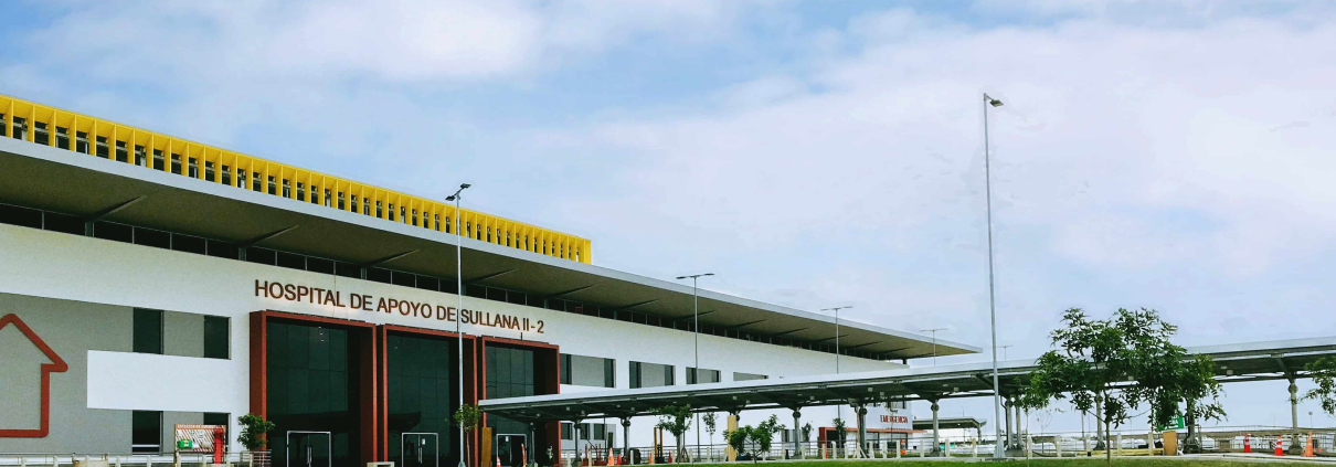 Vista exterior del Hospital de Apoyo II-2 de Sullana en Piura