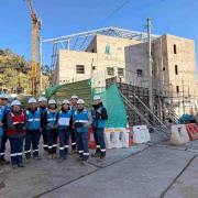 Equipo ZHI en obra — Mejor Subcontrata del mes de junio 2026, reconocimiento OHLA, Chiquián
